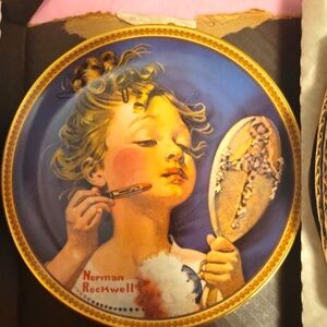 Norman Rockwell "Making Believe at the Mirror"